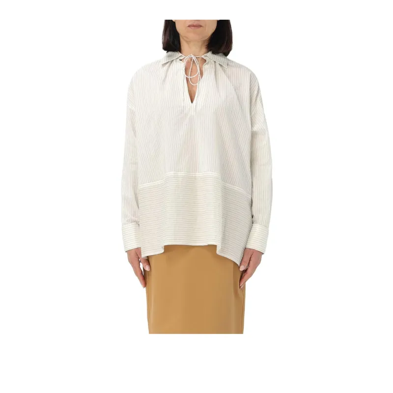MaxMara Striped Long Sleeved Shirt-1