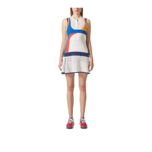 Adidas Sleeveless Dress Women's Pink White/Preppy Orange Yellow/Light Scarlet