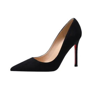 HKCP Slim Heel High Heels Women's Black