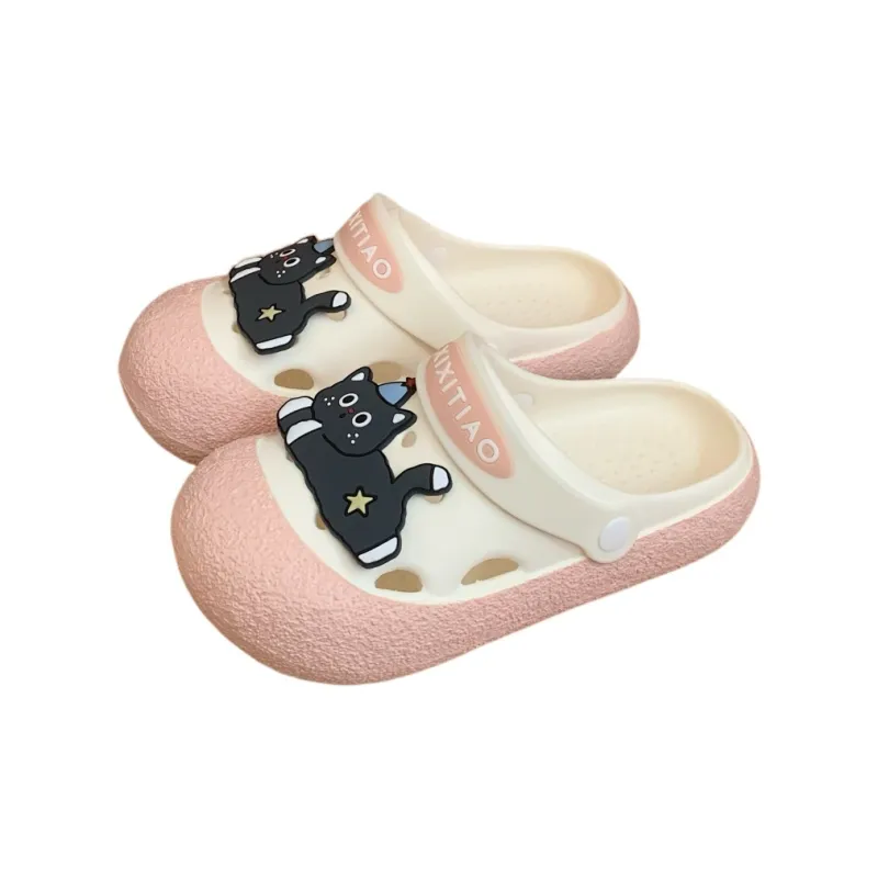 Thin Strips Slippers Women's, White Black-10