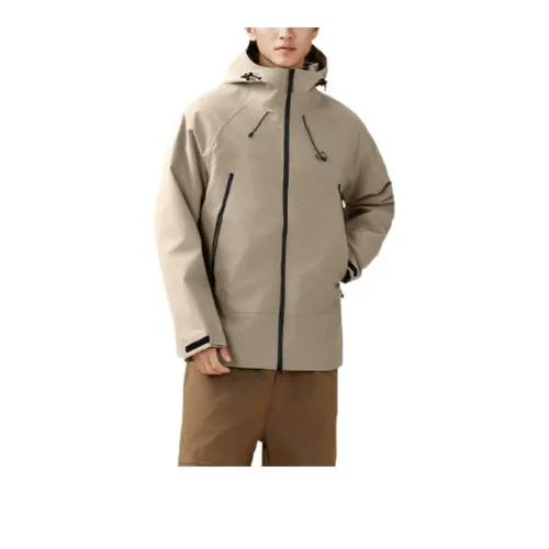361° Water-Resistant Windproof Breathable Windbreaker Jacket Men's Gray Khaki