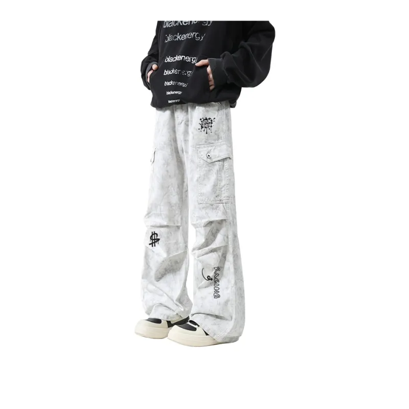 Qnxeey Casual Pants Unisex-11