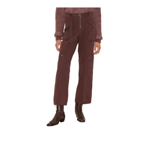 HOLZWEILER Casual Pants Women's Burgundy Red