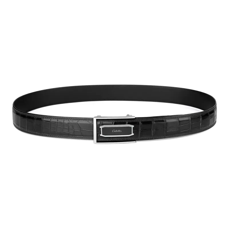 CATELLES Premium Crocodile Leather Leather Belts Men's Width  3.5cm/3.8cm-4