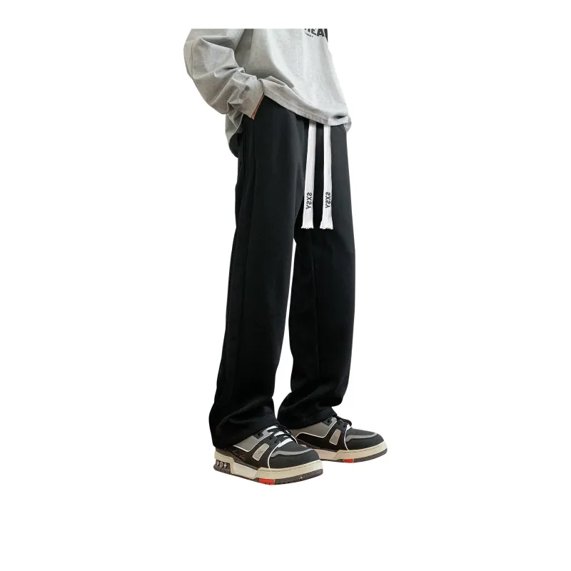 SXSY Knitted Sports Pants Unisex Gray-17