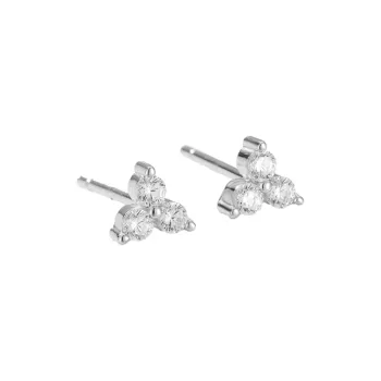 QIANFANGDAHUANGYE S925 Sterling Silver Stud With Zircon Stud Earrings Women's