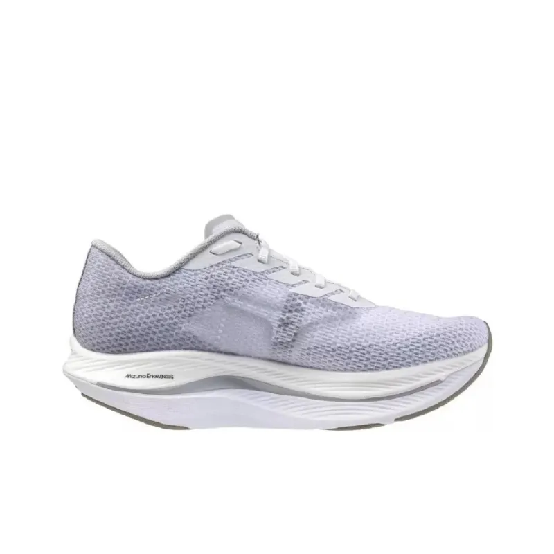 Mizuno Wave Rebellion Flash Anti-Slip Wear-Resistant Low-Top Running Shoes Men's White Gold Gray-1