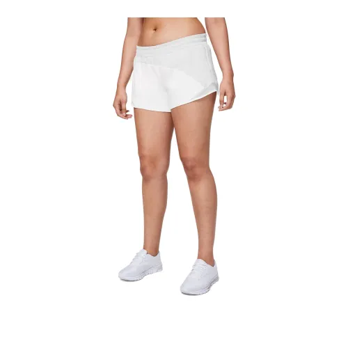 Lululemon Hotty Hot Sports Shorts Women's Light Chrome/White