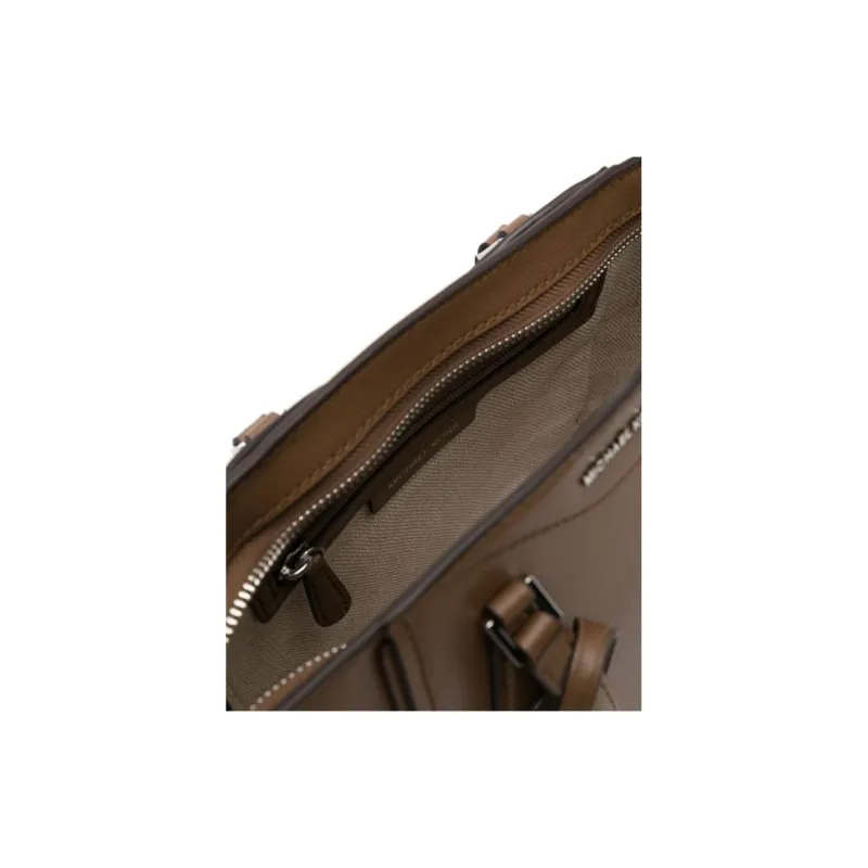 MICHAEL KORS TARYN Calfskin Handbag Trumpets Unisex Brown-2