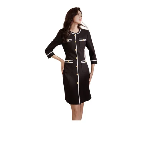 ROEYSHOUSE Long-Sleeved Dresses Women's Black