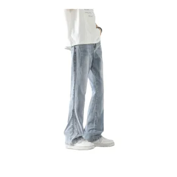 WELTER EXPERIMENT Classic Jeans Style Unisex Vintage Blue Tone
