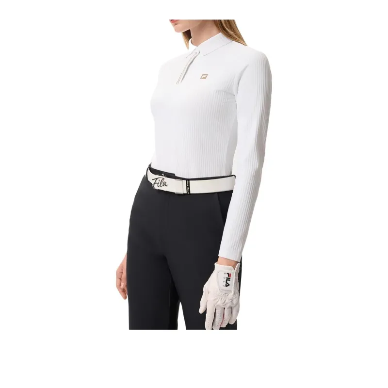 FILA SS25 GOLF Polo Shirt Women's Jade White-1