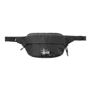 Stussy Canvas Canvas Bag Fanny Pack Regular Unisex Black/White