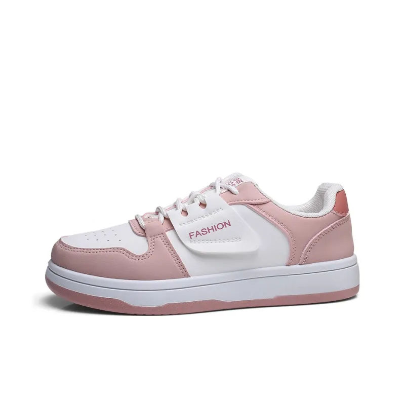 Strongman Women's Casual Shoes White Pink Black White-6
