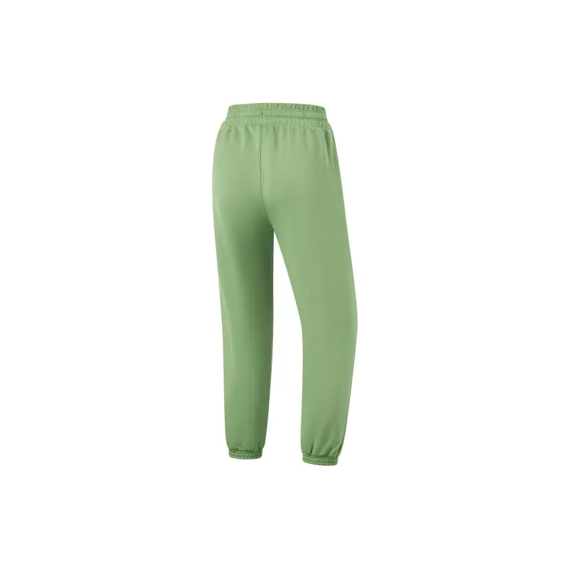 LiNing Fitness Series Knitted Sweatpants Women's Stone Moss Green-1