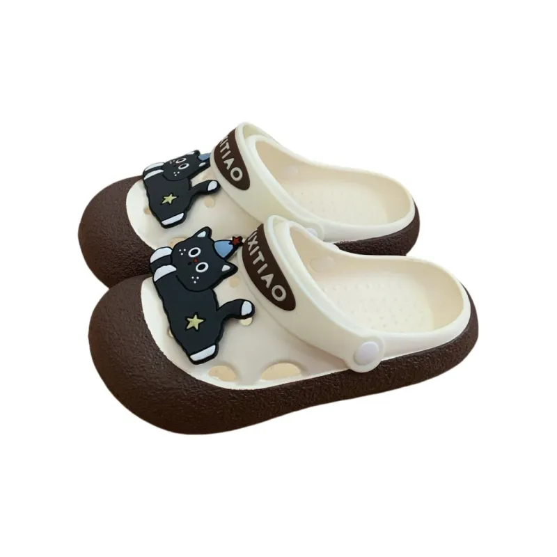 Thin Strips Slippers Women's, White Black-18