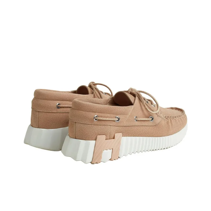 HERMES Ketch Low Top Casual Shoes Women's Brown-2
