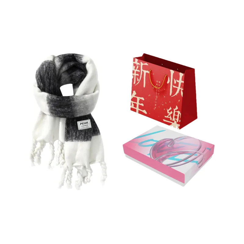 PEAK RIGHT Series Polyester Knit Scarves Unisex-17