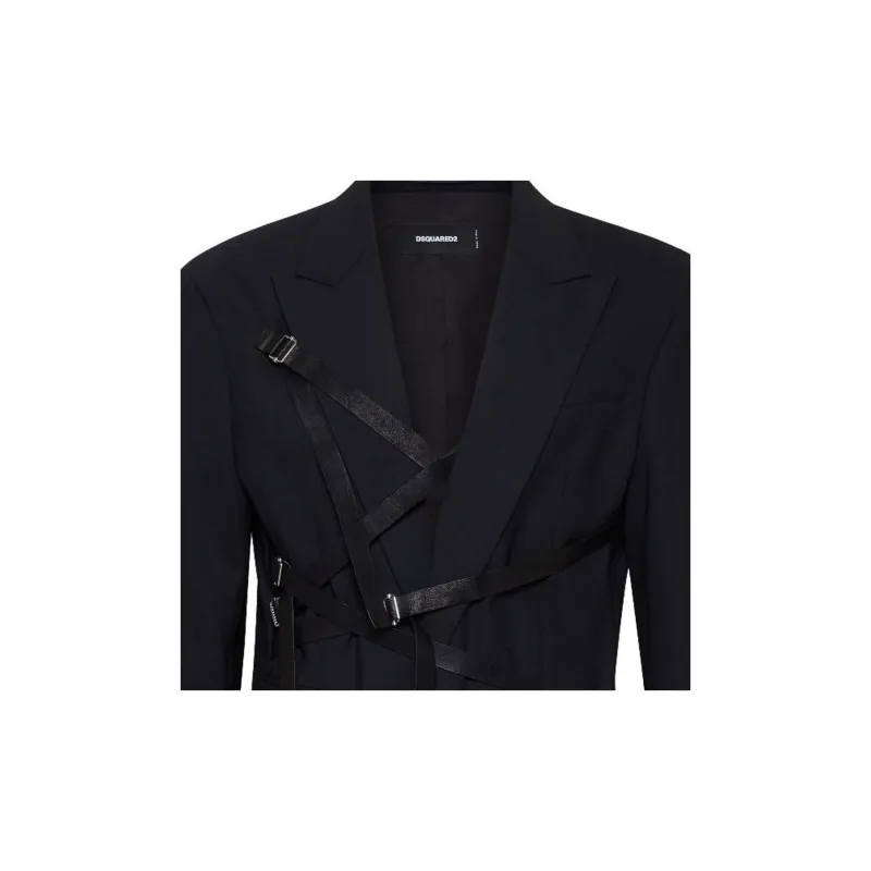 DSQUARED 2 Bondage Buckle Detailed Blazer-2
