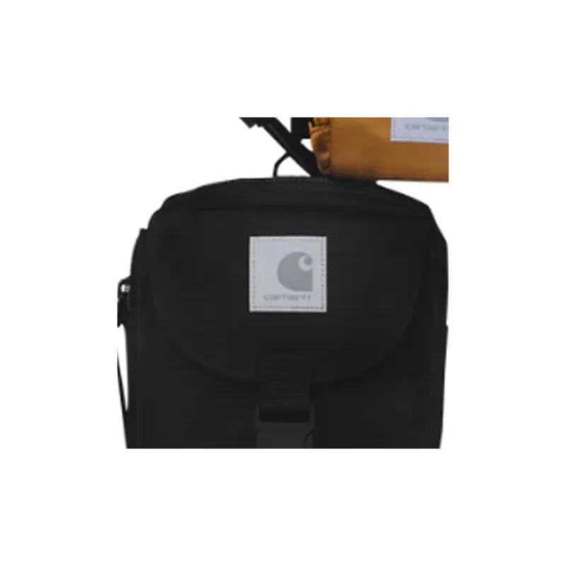 Carhartt WIP Recycled Polyester Canvas Coin Purse Regular Unisex Black & Brown-1
