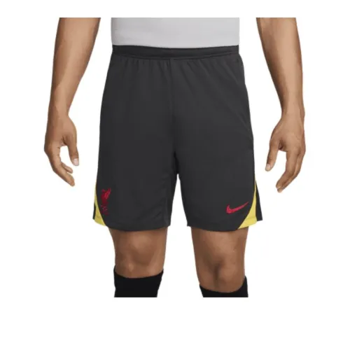 Nike Dri-Fit Soccer Bottoms Men's Dark Smoke Gray/Chrome Yellow/Global Red