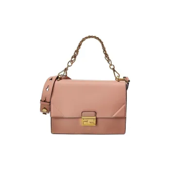 FENDI Kan U Leather Crossbody Bag, Shoulder Bag Women's