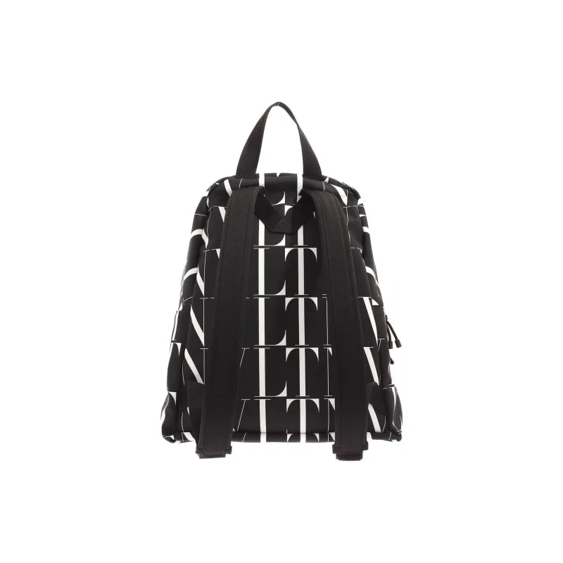 Valentino Nylon Fabric Backpack Unisex Black-1