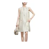 DESIGNER UNCLE Sleeveless Dress Women's Ecru