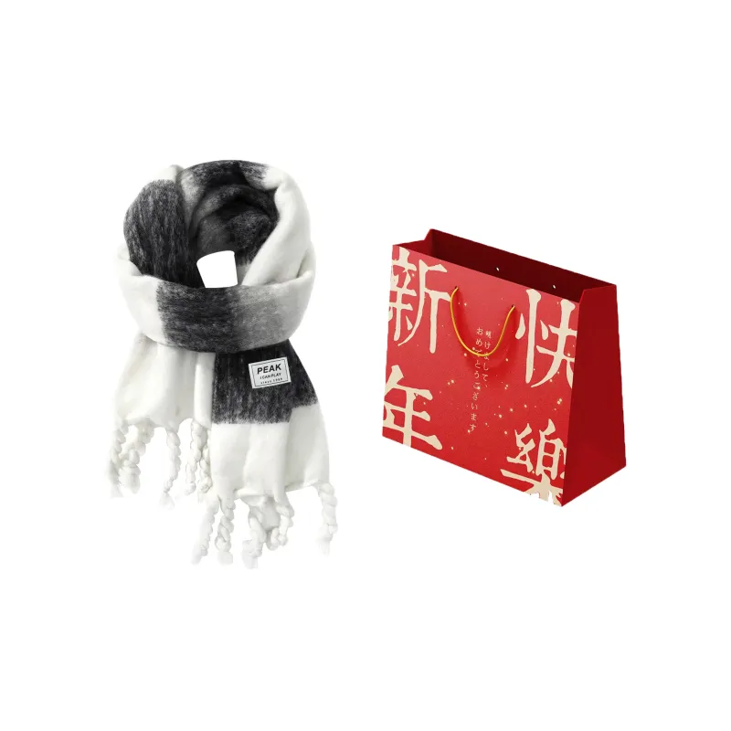 PEAK RIGHT Series Polyester Knit Scarves Unisex-14