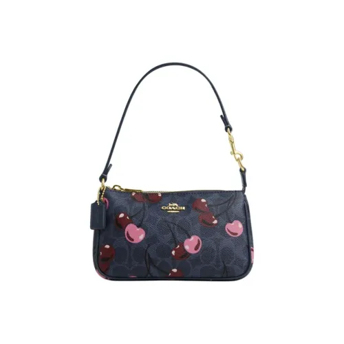 COACH Nolita Canvas Handbag, Shoulder Bag Trumpets Women's Blue