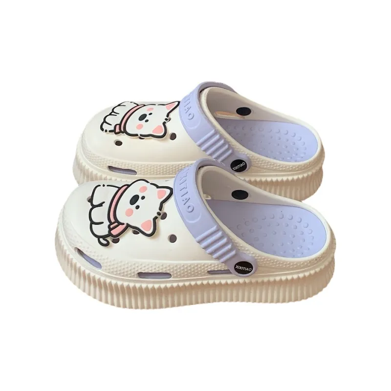 SHIGUDE Slippers Women's, White Rose Red-13