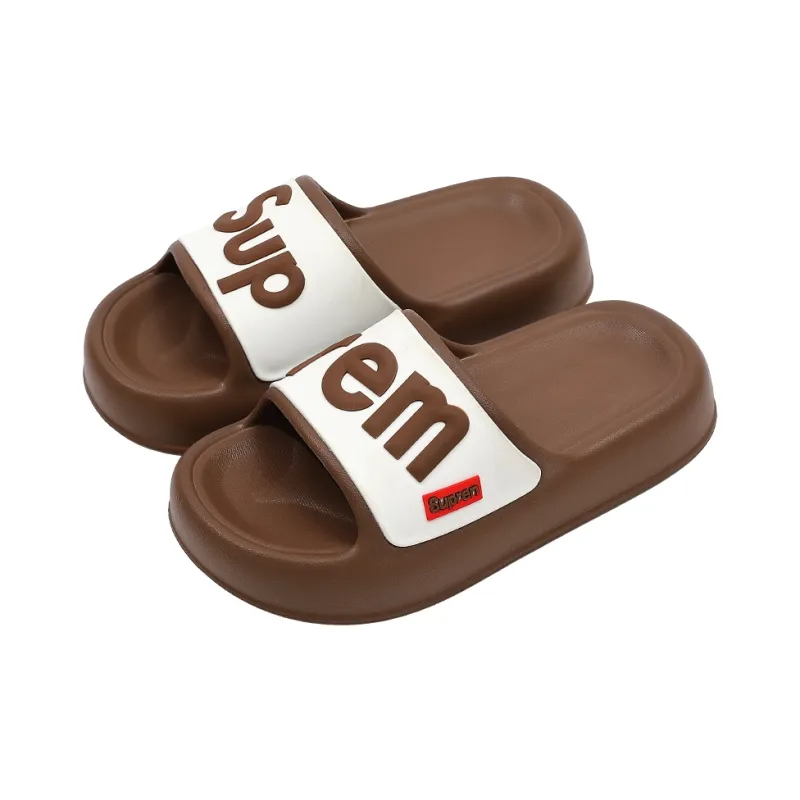 Foot Recreation Slippers Summer Indoor Home Slippers Slip Resistant Bathroom Couple Eva Home Slippers-5