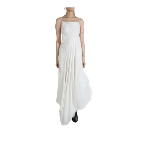 MARC LE BIHAN Combi Panneau Tulle Godiva Maxi Dress