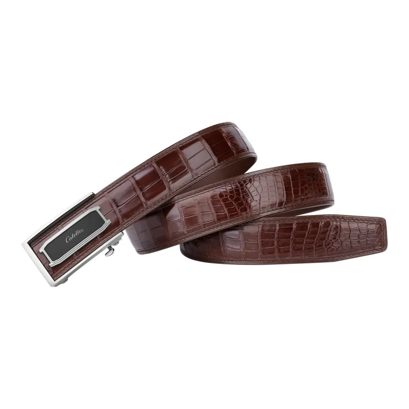 CATELLES Premium Crocodile Leather Leather Belts Men's Width  3.5cm/3.8cm-23