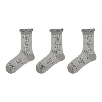 Vine Color Mid Calf Socks Unisex 3 Pack