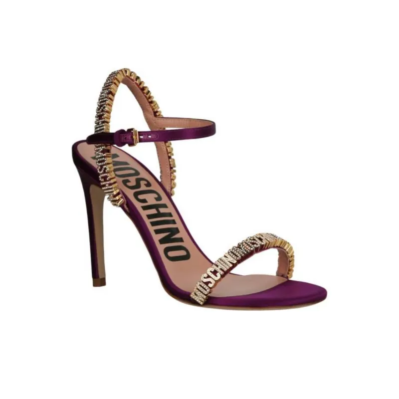 MOSCHINO One Strap Sandals Women's Purple-2