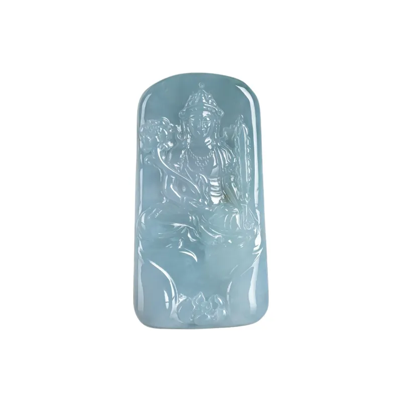 PUPAN Ice Glutinous Jadeite Pendants Unisex-0