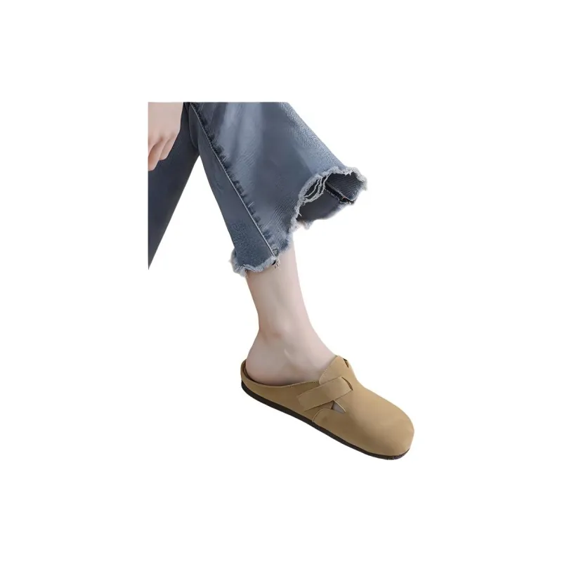 Yamada Hyakuju Home Slippers Camel Khaki Brown-8