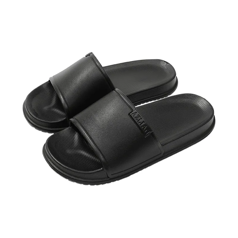 Foot Recreation Home Four Seasons All Indoor Bathroom Slip Resistant Couple Soft Sole Minimalist Style Slippers Unisex-21