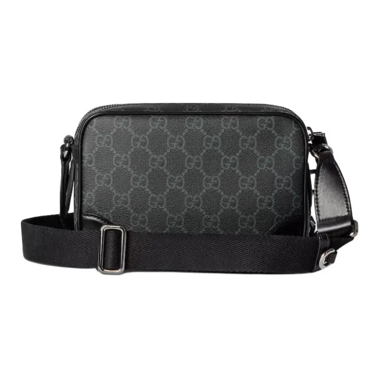 GUCCI Fabric Shoulder Bag Extra Mini Women's Black-3