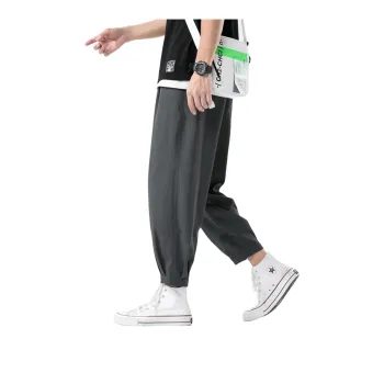 TESTUNG Fashion Casual Pants Unisex Fresh Green