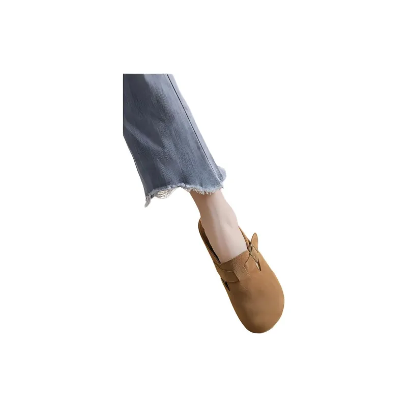 Yamada Hyakuju Home Slippers Camel Khaki Brown-11