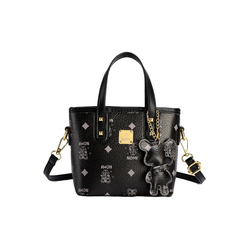 NOMK PU Handbag, Shoulder Bag, Crossbody Bag Women's Black/Ecru/Brown/Pink-1