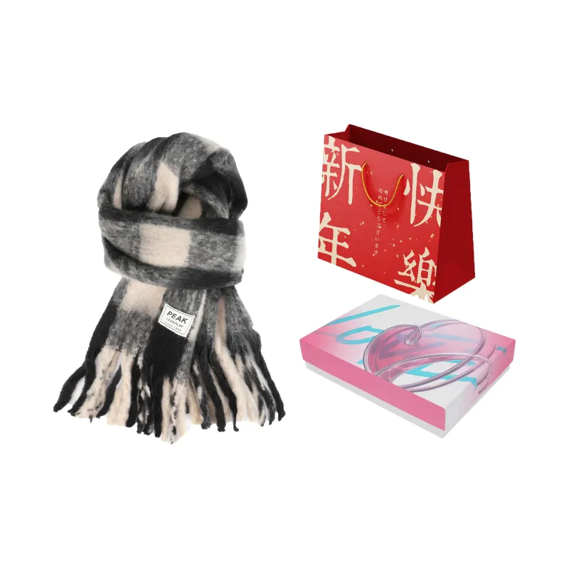 PEAK RIGHT Series Polyester Knit Scarves Unisex-16