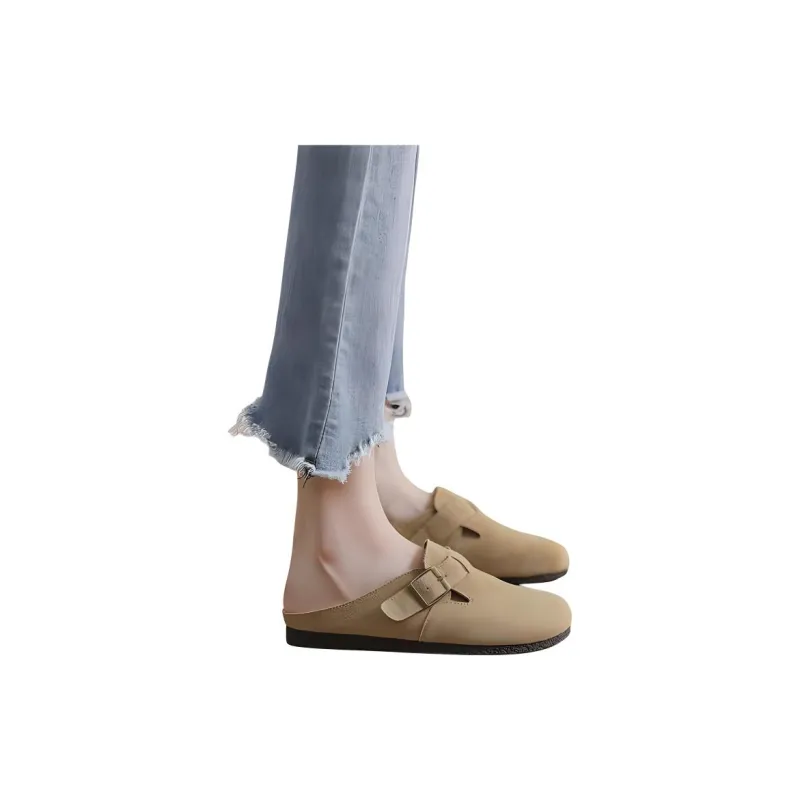 Yamada Hyakuju Home Slippers Camel Khaki Brown-6