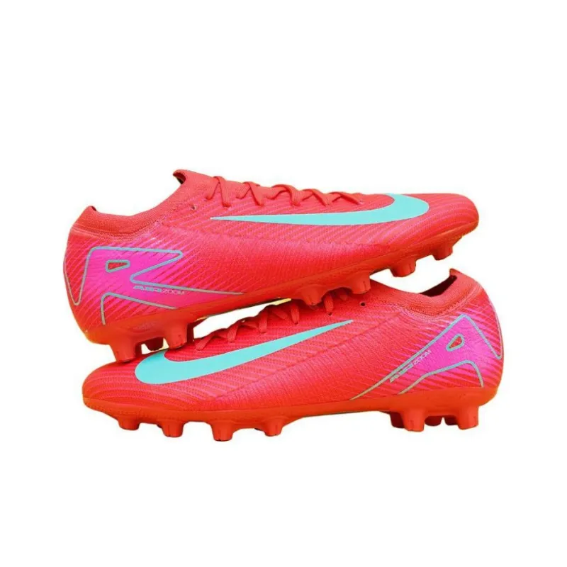 Nike Mercurial Vapor 16 Pro HG Rubber Short Studs Anti Slip Wear Resistant Soccer Shoes Men's Red-2