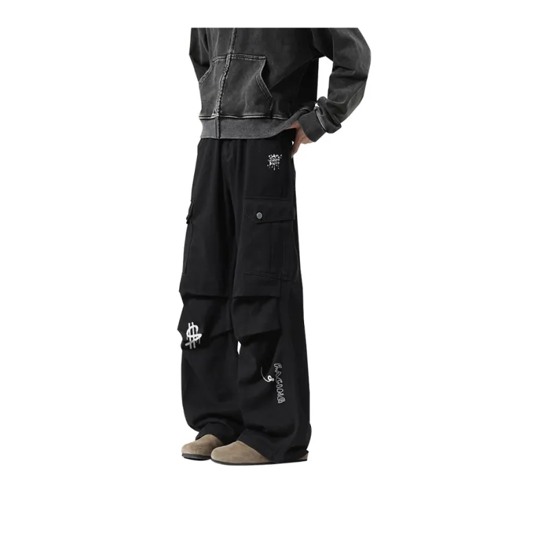 Qnxeey Casual Pants Unisex-0