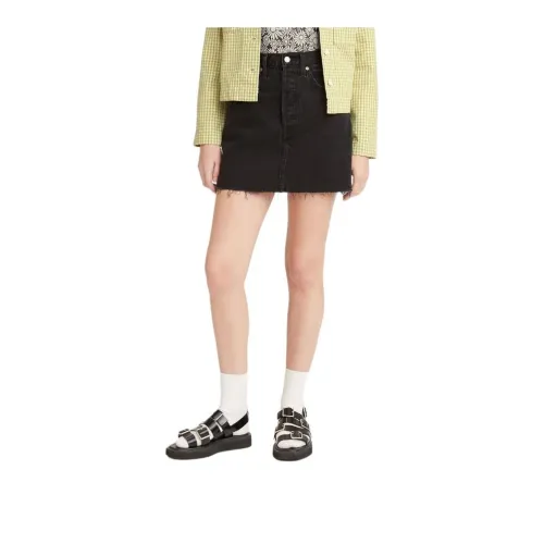 Levi’s Denim Short Skirts Women's Black