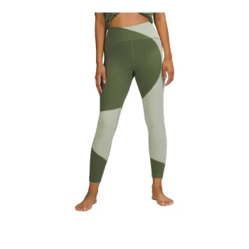 Lululemon Nulu™ Colour Block Athletic Trousers Women's Green Plaid/Green Rattan