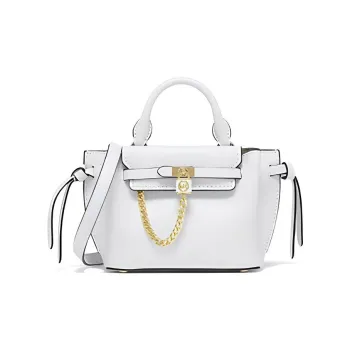 MICHAEL KORS Hamilton Legacy Cow Leather Dumpling Bag Handbag Shoulder Bag Crossbody Bag Extra Small Women's White